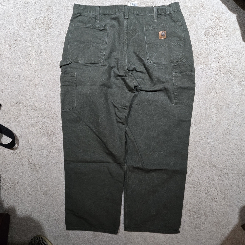 Vintage Carhartt B11 MOS Mens 40x30 Carpenter Washed Duck Workwear Y2K 2007